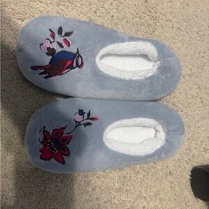 Vera Bradley Fleece Slippers Vineyard Floral NWOT